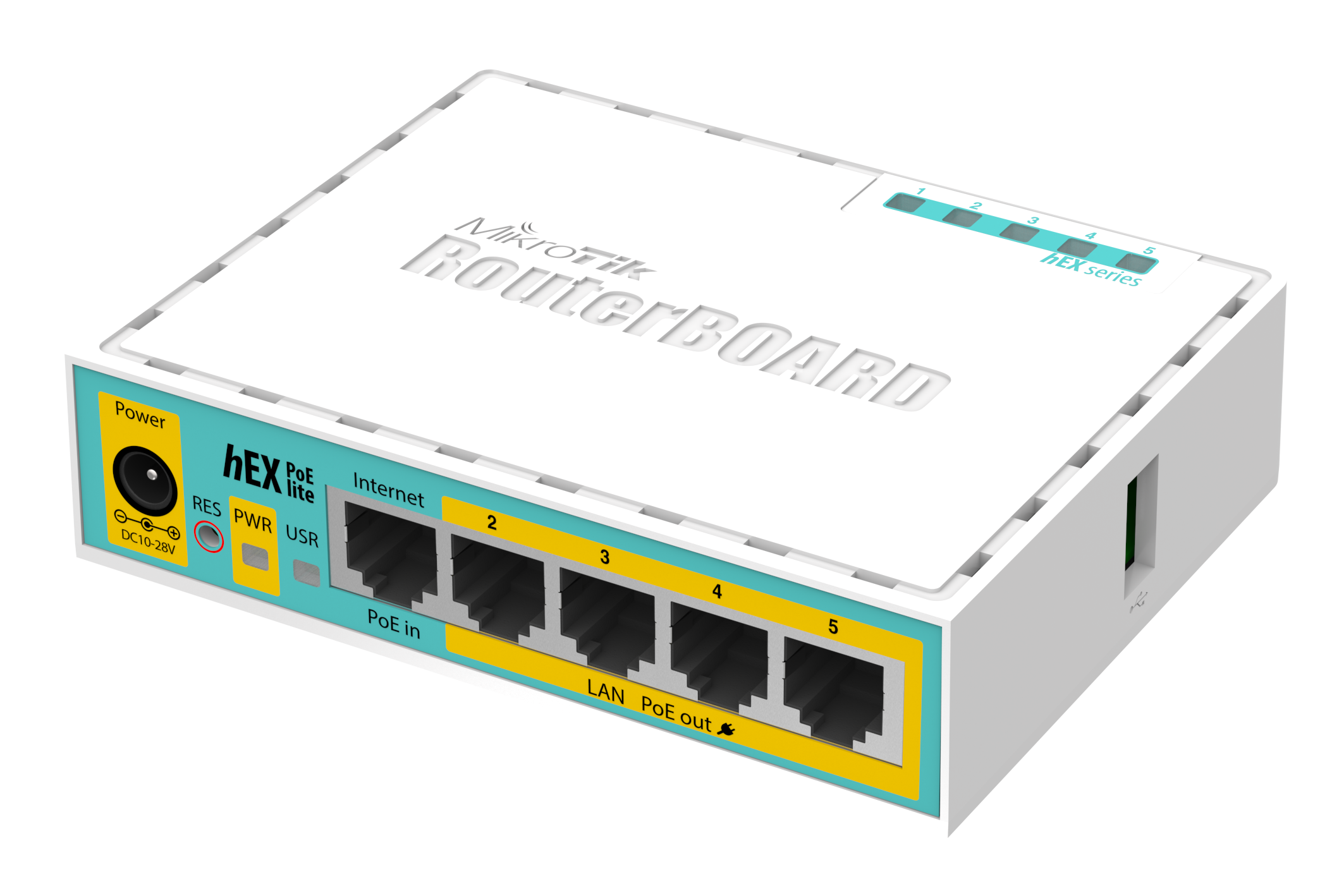 RB750UPr2 Mikrotik RB750P-UP r2 HEX POE LITE ,4x 10/100 LAN, 24V Passive Poe , L4