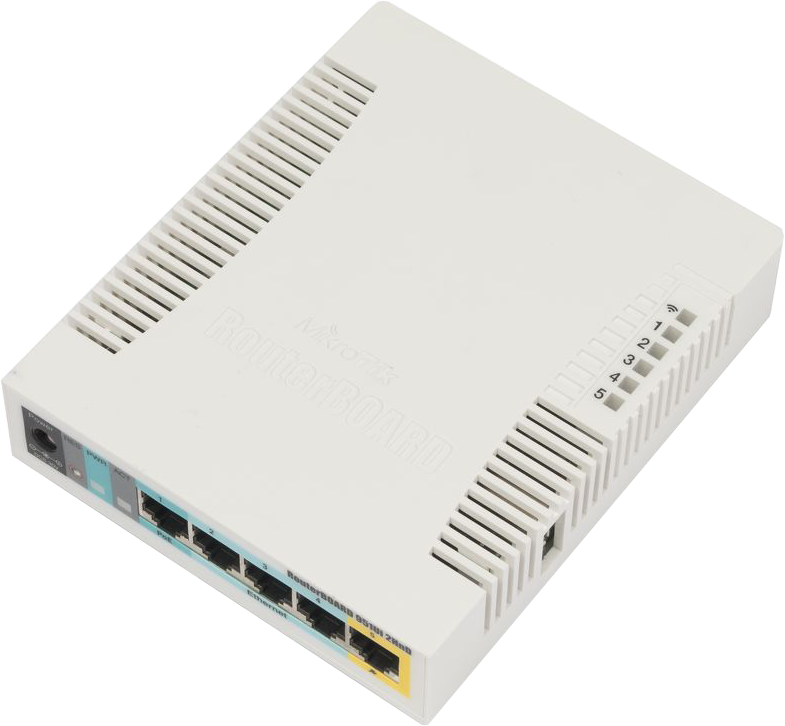 RB951Ui-2HnD Mikrotik RB951Ui-2HnD, 5xLAN, L4 , 2.4 Ghz Ap / Router / Firewall / Hotspot