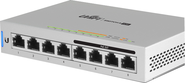 US-8-60W Unifi Switch POE+ Managed Gigabit Swich 8 Port Gigabit (4 Port PoE)