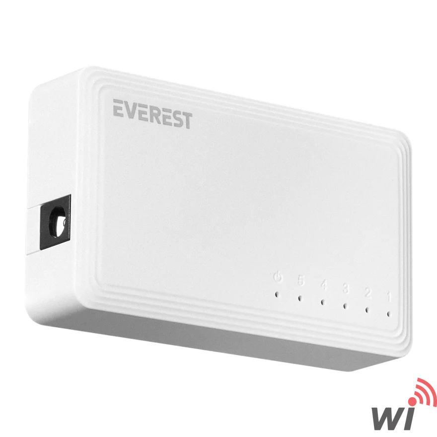 Everest ESW-515G 5 Port 10/100/1000Mbps Gigabit Ethernet Switch Hub